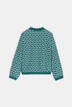 Blouson bomber réversible vert Fille 2