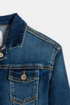 Veste en jean délavé bleu Garçon 4