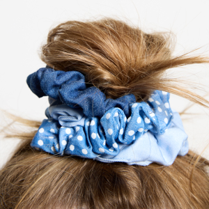 Girl's hair scrunchie (set of 3) 1