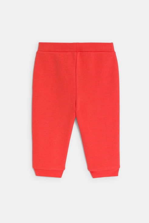 Orange Baby-Jogginghose aus Molton für Mädchen
