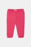 Jogging molleton rouge bébé fille