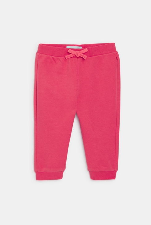 Jogging molleton rouge bébé fille