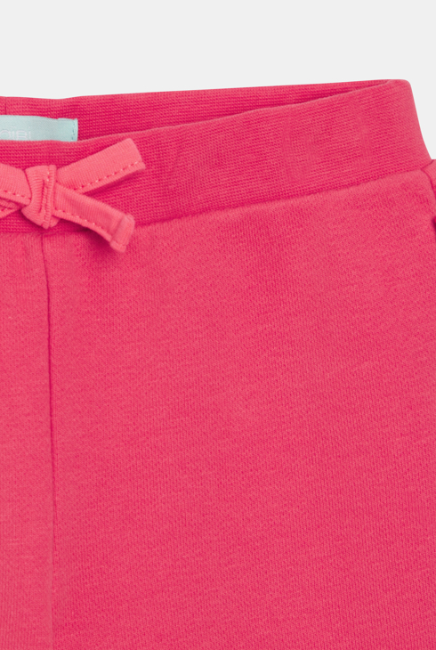 Jogging molleton rouge bébé fille