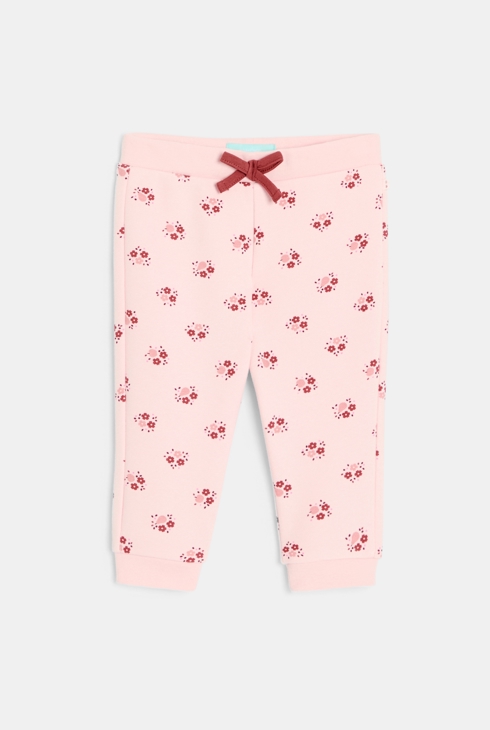 Jogging molleton rose bébé fille