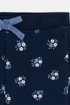 Jogging molleton fleurs bleu bébé fille 2