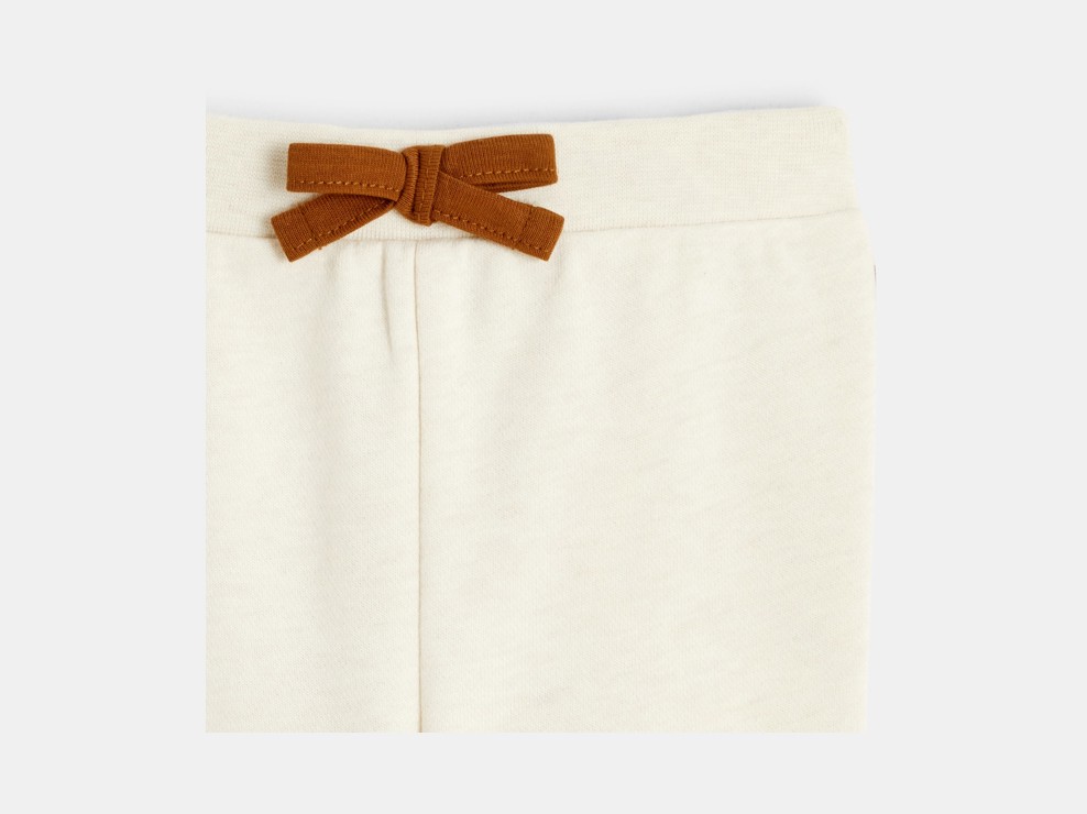 Jogging molleton beige bébé fille 2