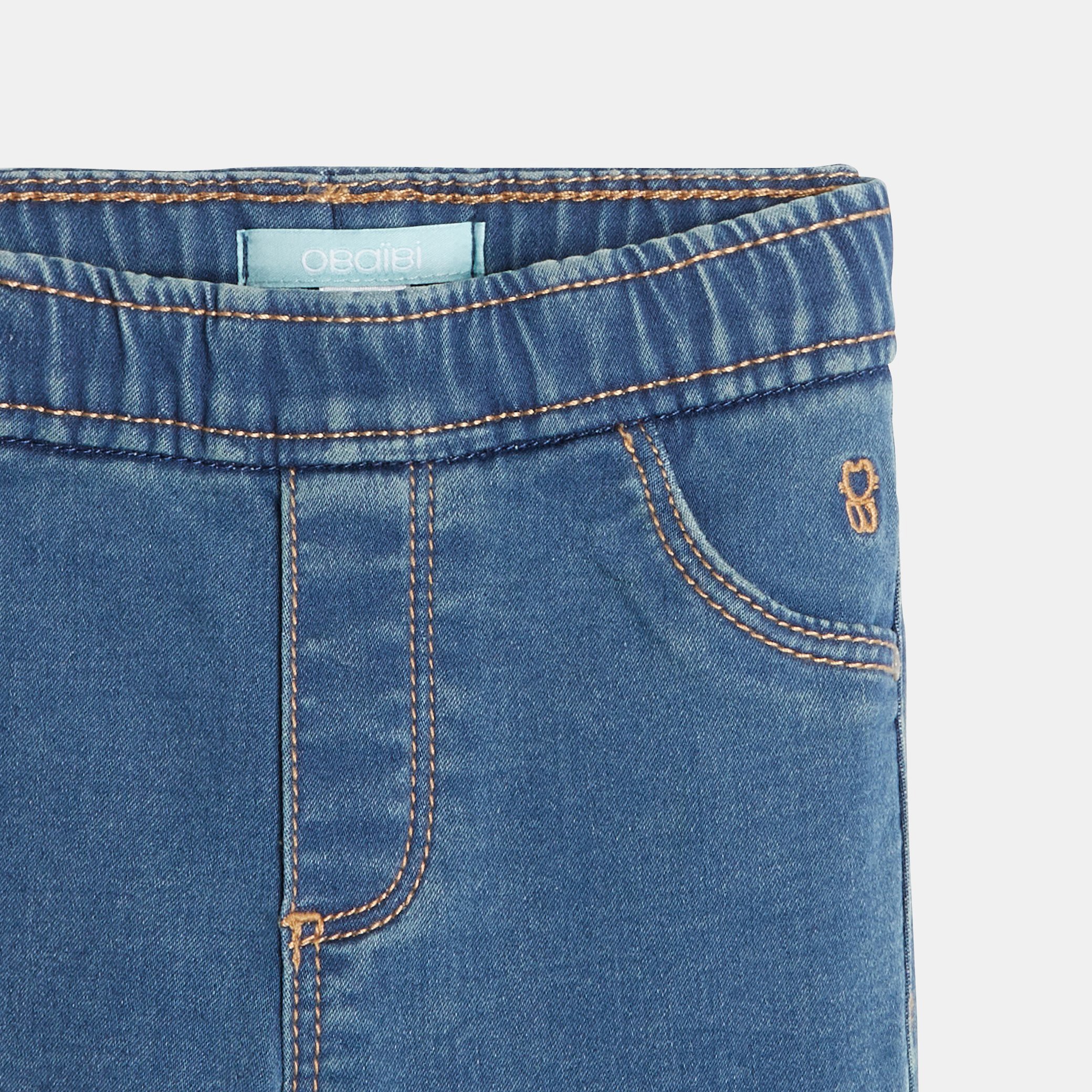 Jeggings Pour Bébé Fille - Pantalon Denim élastique, Tailles 6-12 Mois à 4-5 Ans, Lavable Machine