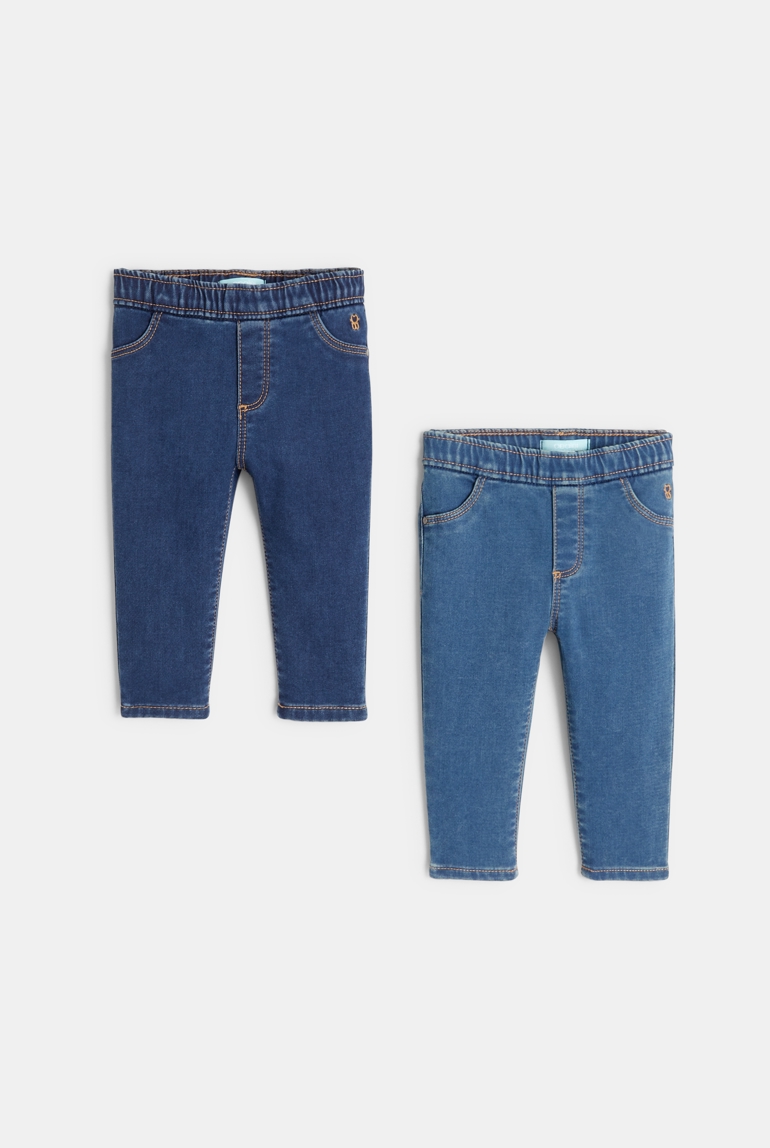 Jegging (lot de 2) bleu bébé fille 1