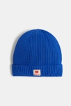 Bonnet bébé en maille tricot bleu azulejos Catimini