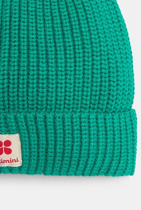 Bonnet bébé en maille tricot vert cèdre Catimini 2