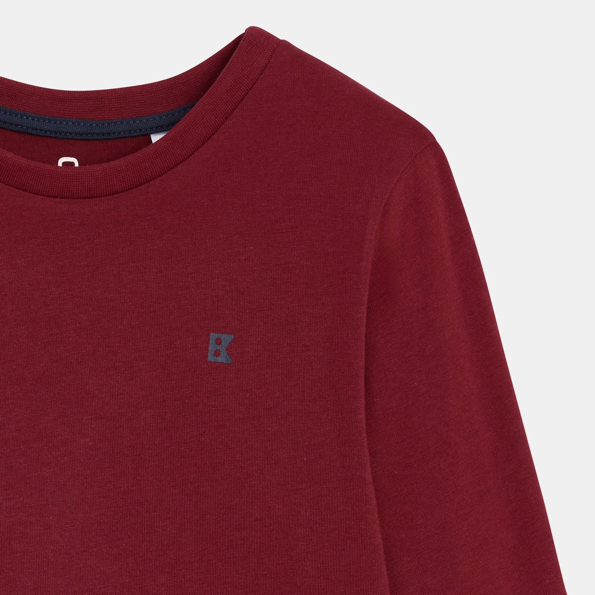 T-shirt bleu garçon - Rouge Bordeaux