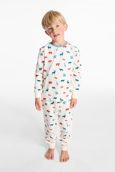 Pyjama 2 pièces en velours imprimé garçon 1