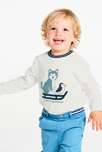 T-shirt coton automne blanc bébé garçon 1