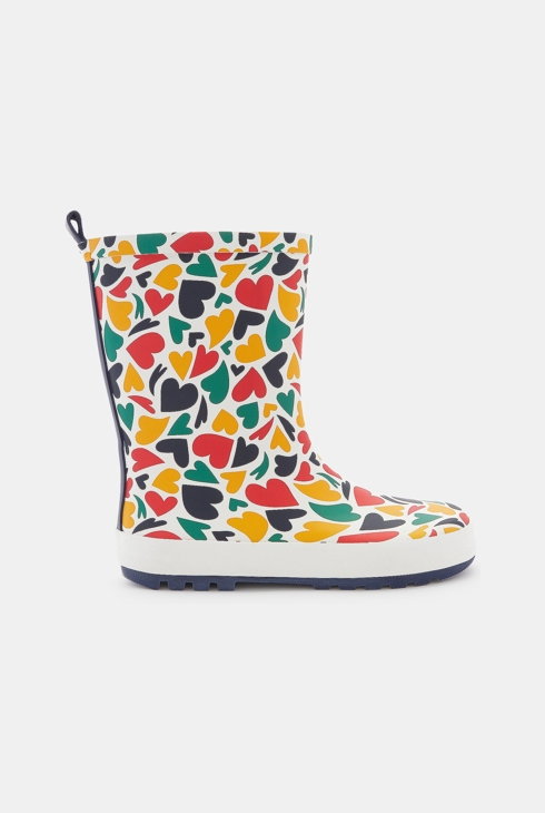 Regenstiefel mit Herzen Mädchen 1