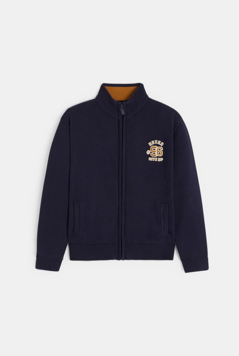 Jaqueta de coll alt negra per a nen 2