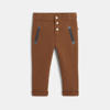 Pantalon fantaisie animaux en relief marron bébé garçon