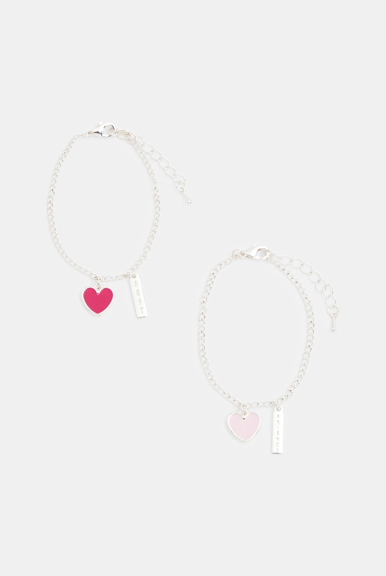 Bracelets "best friends" (lot de 2) jaune fille 1