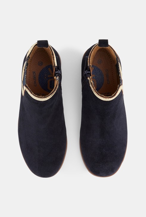 Chelsea-Boots mit Reißverschluss Blau Mädchen 2