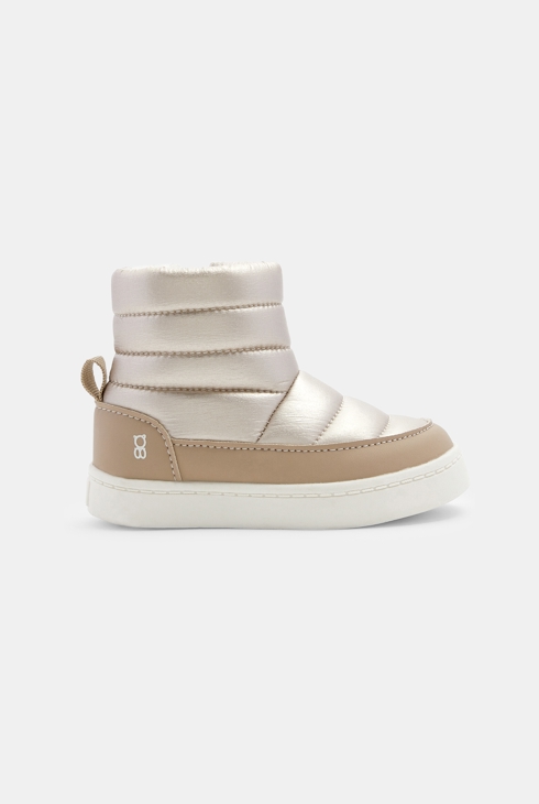 Botki ocieplane pikowane beżowe niemowlę dziewczynka 1