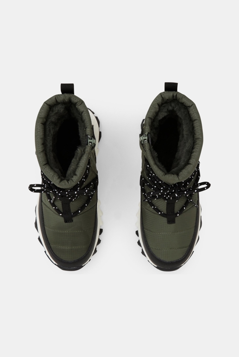Boots de neige vert garçon