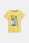 T-shirt motif skate jaune garçon 1