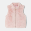 Gilet sans manches en sherpa fille rose Lili Gaufrette