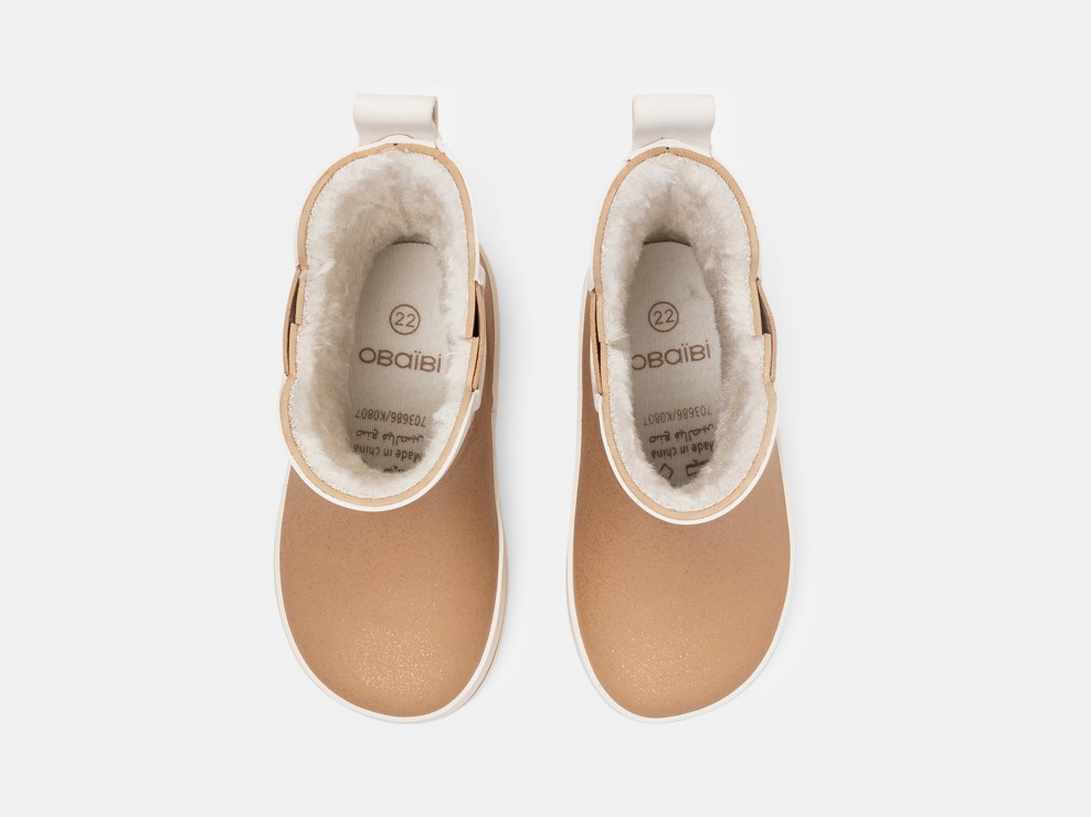 Gevoerde regenlaarzen voor babymeisjes 2