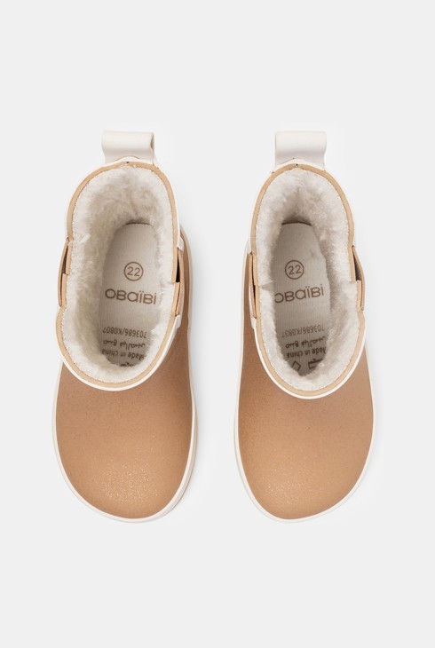 Bottes de pluie fourrées bébé fille 2