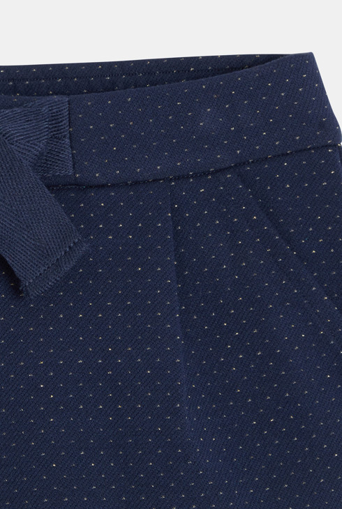 Short à pois bleu marine Fille 2