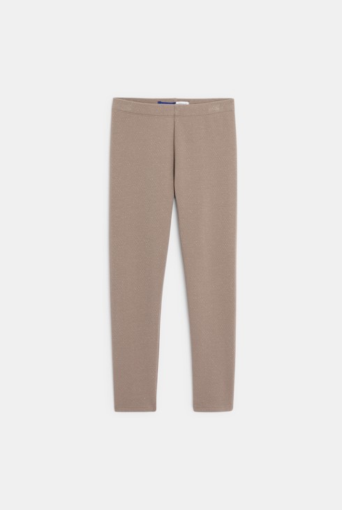 Leggings in felpa cangiante bambina 1