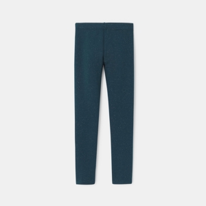 Leggings en molleton irisé bleu Fille 1