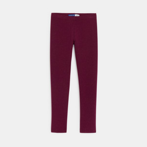 Leggings en molleton irisé violet Fille