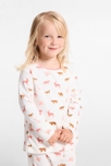 Pyjama en velours imprimé rose fille 1