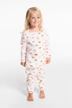 Pyjama en velours imprimé rose fille 4