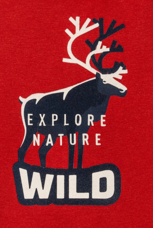 Sweat-shirt à message rouge Garçon 2