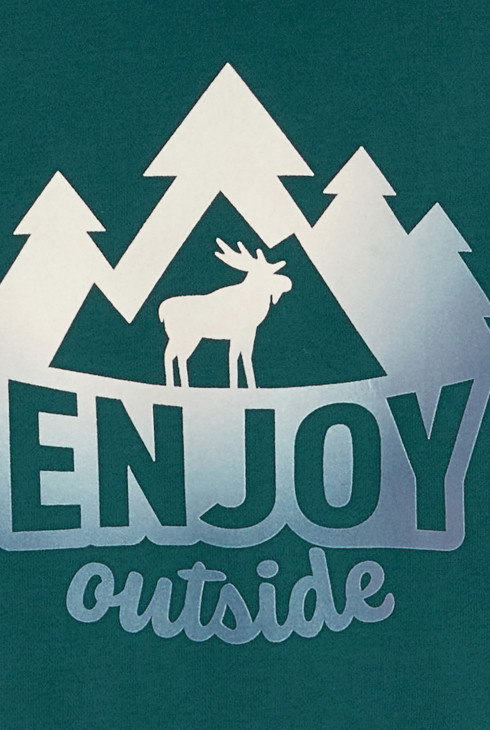 Grünes Sweatshirt mit Aufschrift für Jungen 2