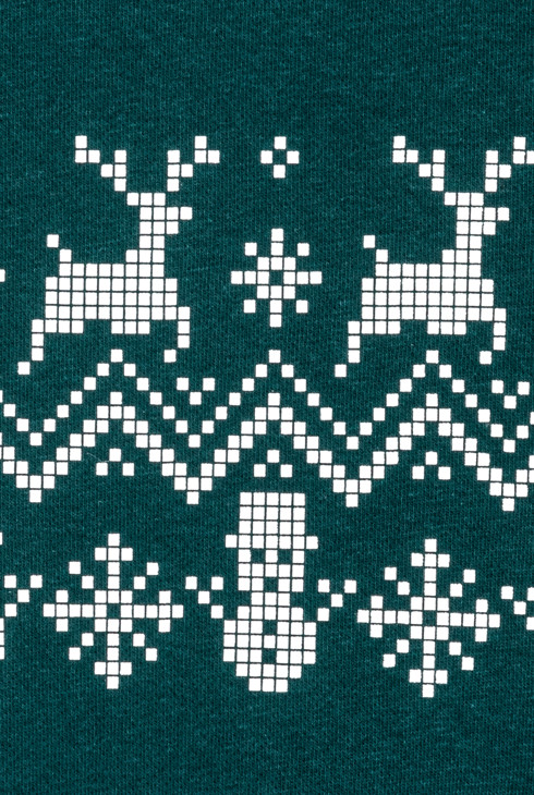 Weihnachts-Sweatshirt in Grün für Jungen