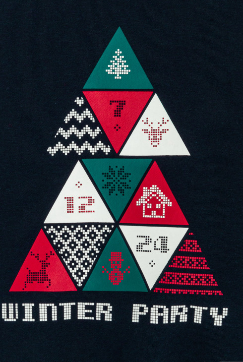 Weihnachts-Sweatshirt in Blau für Jungen 2