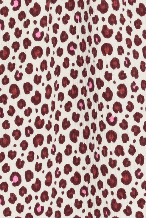 Bluza od seersucker tkanine s leopard uzorkom za bebe djevojčice 2