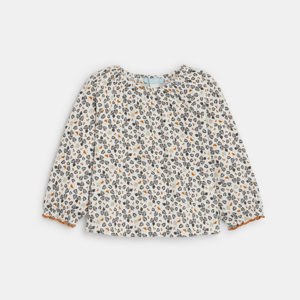 Blusa seersucker estampada bebé niña 1