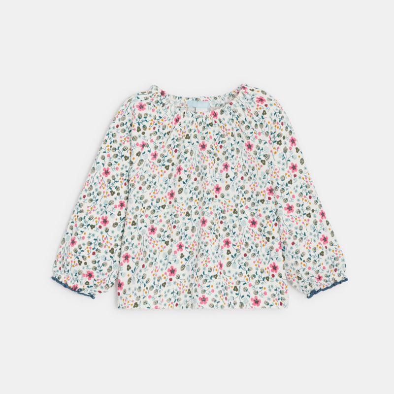 Blouse seersucker imprimée bébé fille - 4A