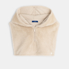 Capuchon en moumoute Sherpa beige Mixte