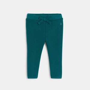 Groene zachte broek met elastiek in de taille voor babymeisjes 1