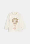 T-shirt col roulé écureuil bébé fille