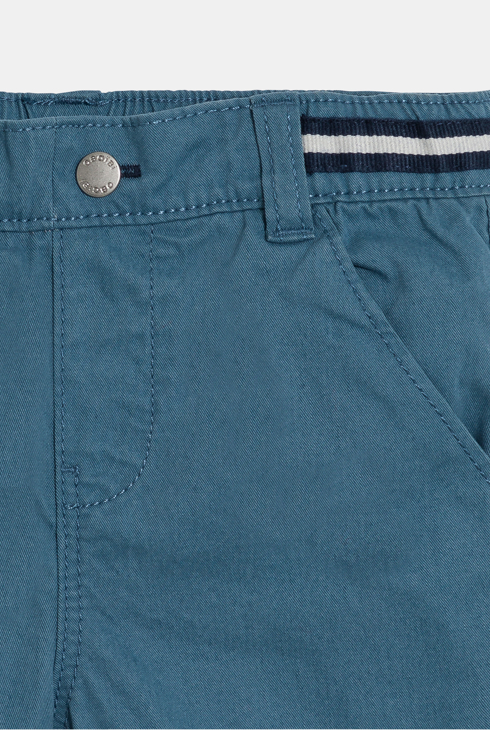 Blaue Baby-Hose aus Baumwolle mit elastischem Bund für Jungen