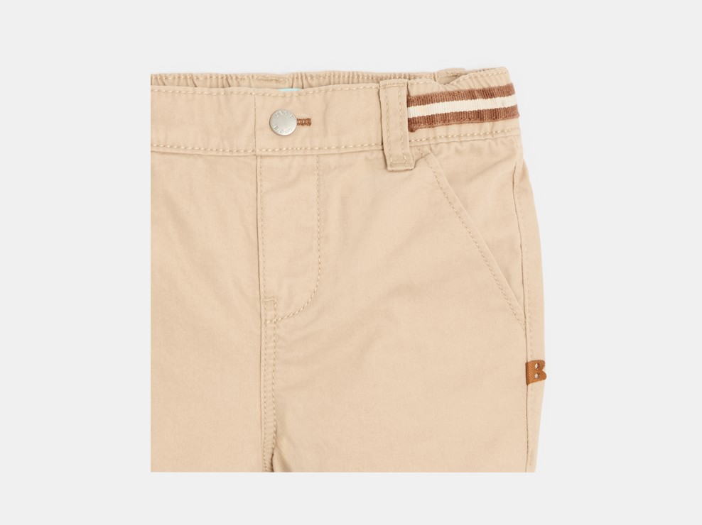 Beżowe spodnie chinosy niemowlę chłopiec 2