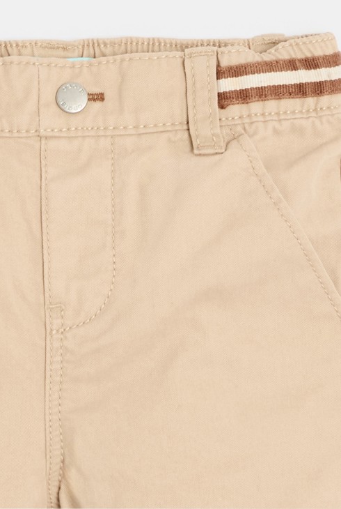 Fantovske hlače chino bež za dojenčke 2