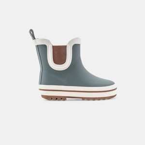 Gefütterte kurze Regenstiefel blau Kleinkind Mädchen