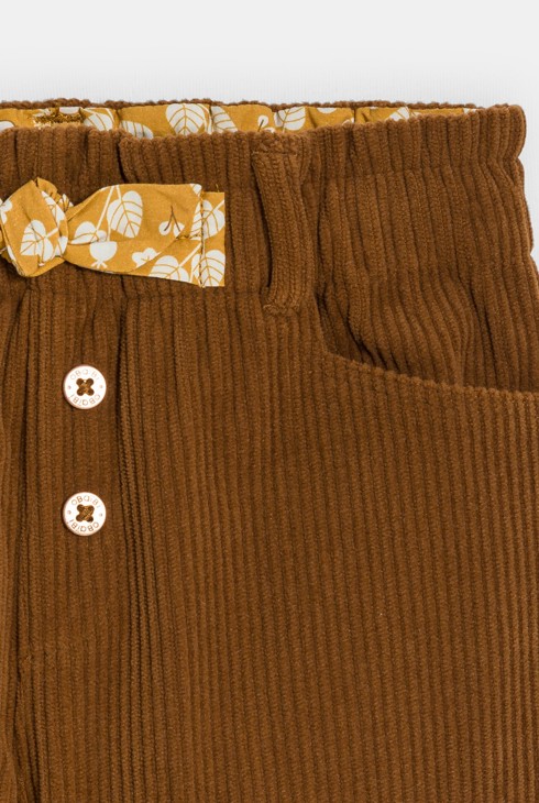 Pantalón de pana marrón bebé niña 2