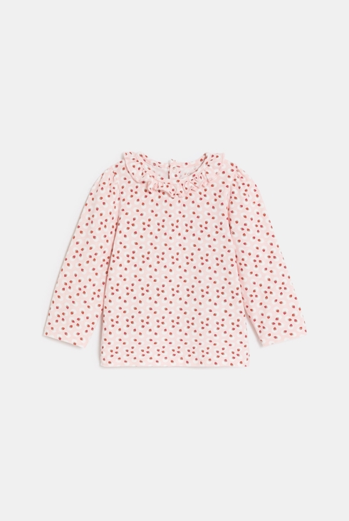 Geblümte Baby-Bluse aus Baumwolle für Mädchen 1